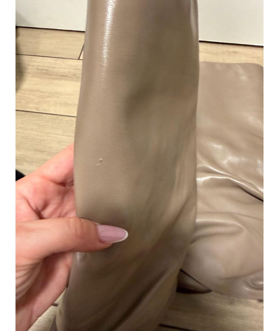 LE SILLA Бежевые кожаные сапоги, фото 8