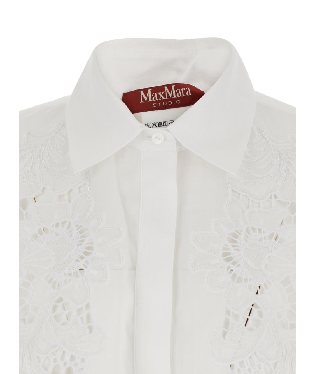 MAX MARA STUDIO Белая рубашка, фото 3