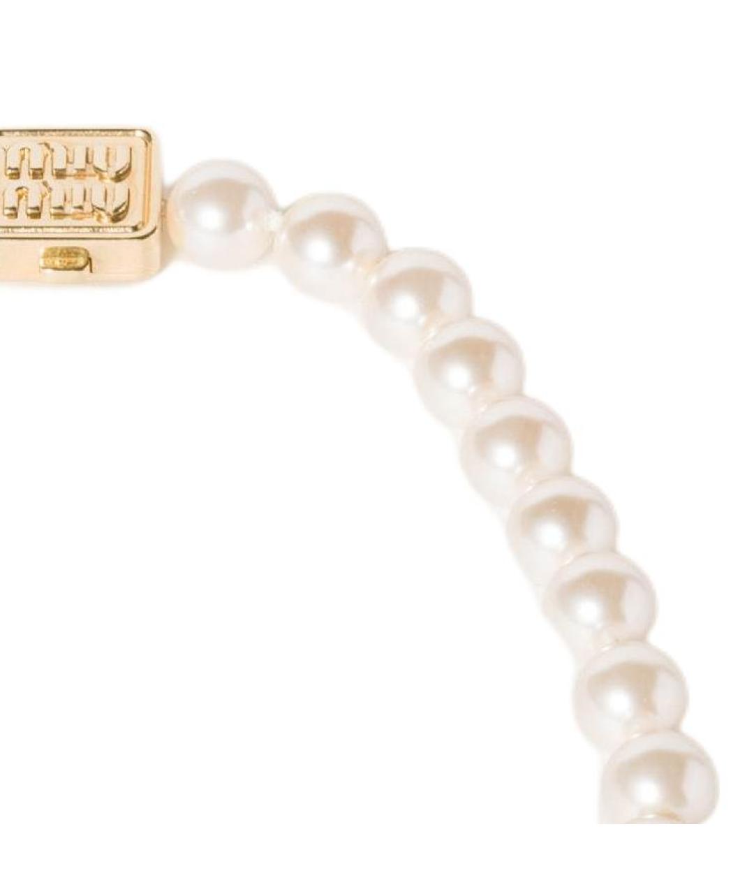 MIU MIU Бежевое колье, фото 3