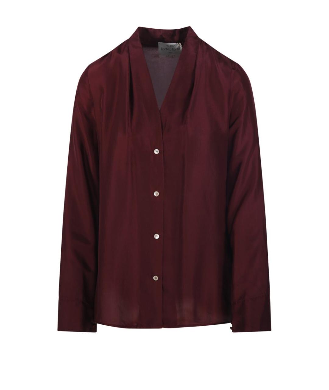 FORTE FORTE Красная шелковая рубашка, фото 1