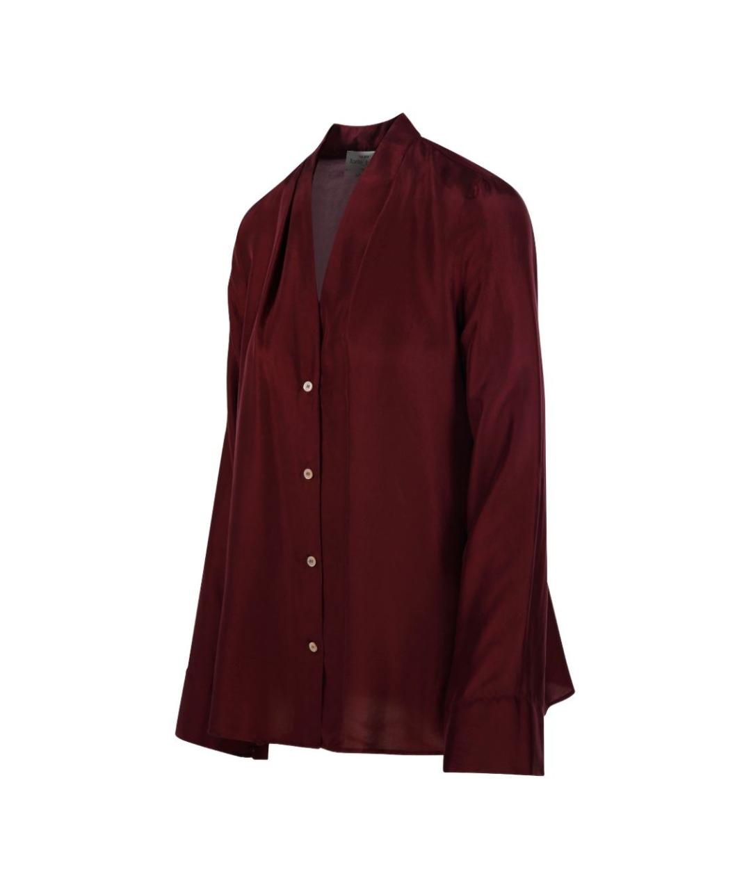FORTE FORTE Красная шелковая рубашка, фото 4