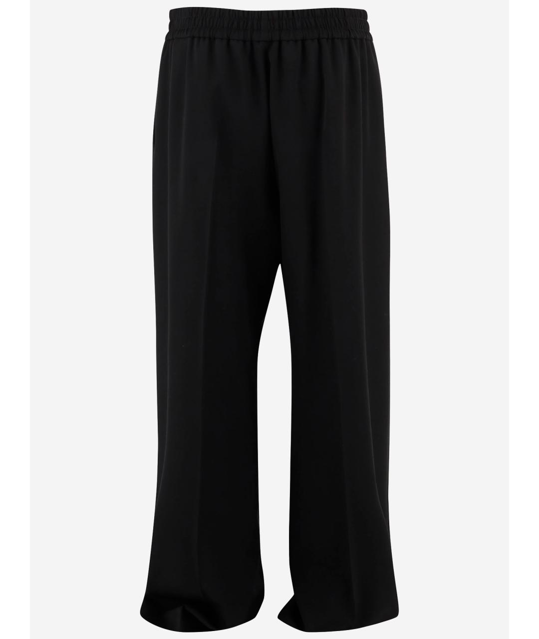 CELINE Черные шерстяные прямые брюки, фото 2