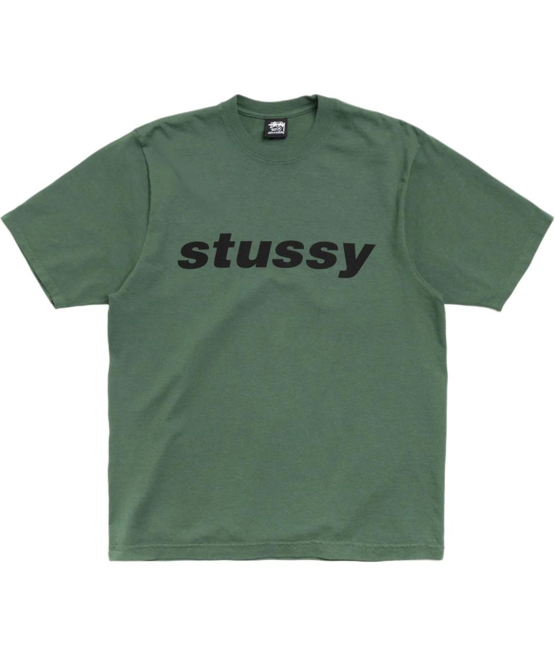 STUSSY Зеленая футболка, фото 1