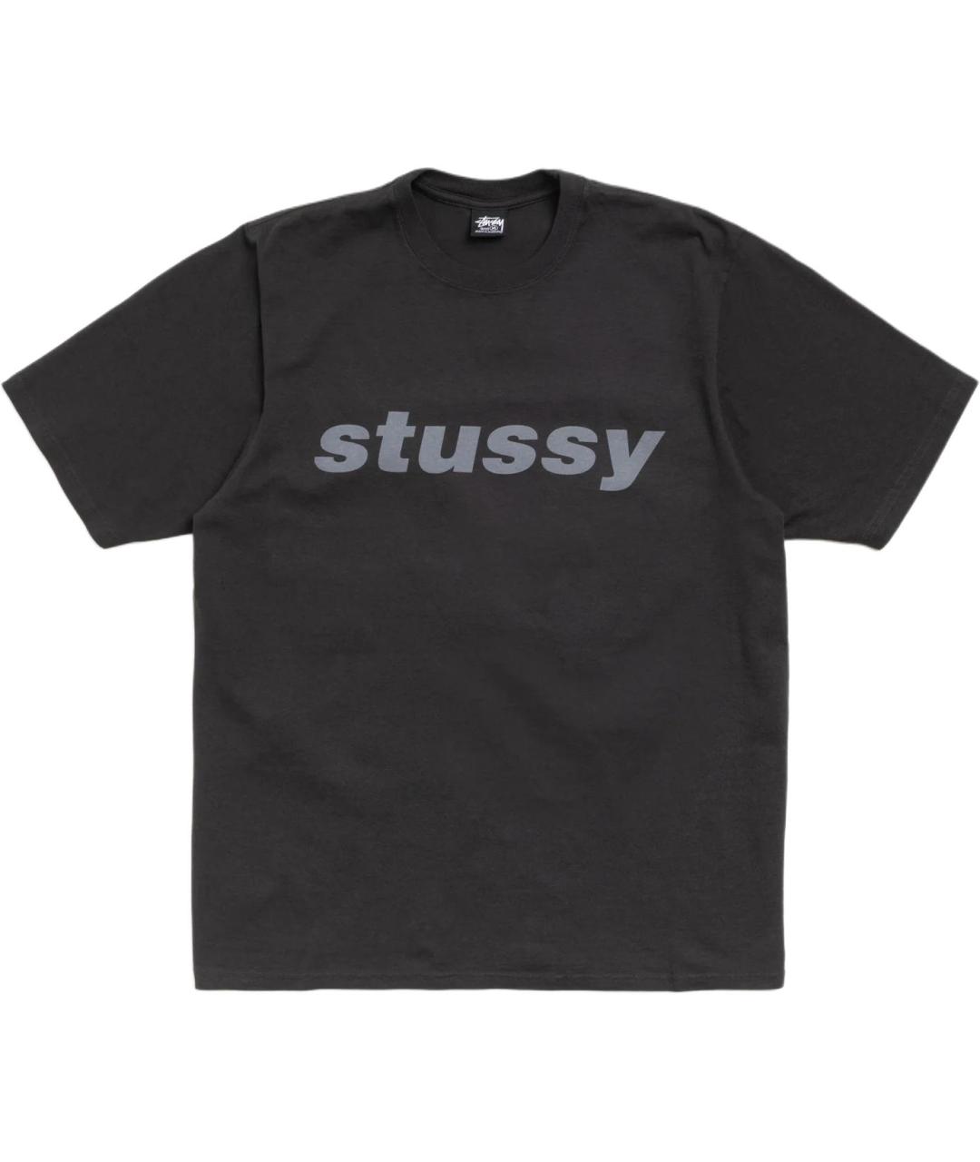 STUSSY Черная футболка, фото 1
