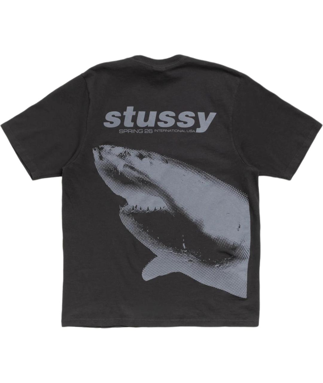 STUSSY Черная футболка, фото 2