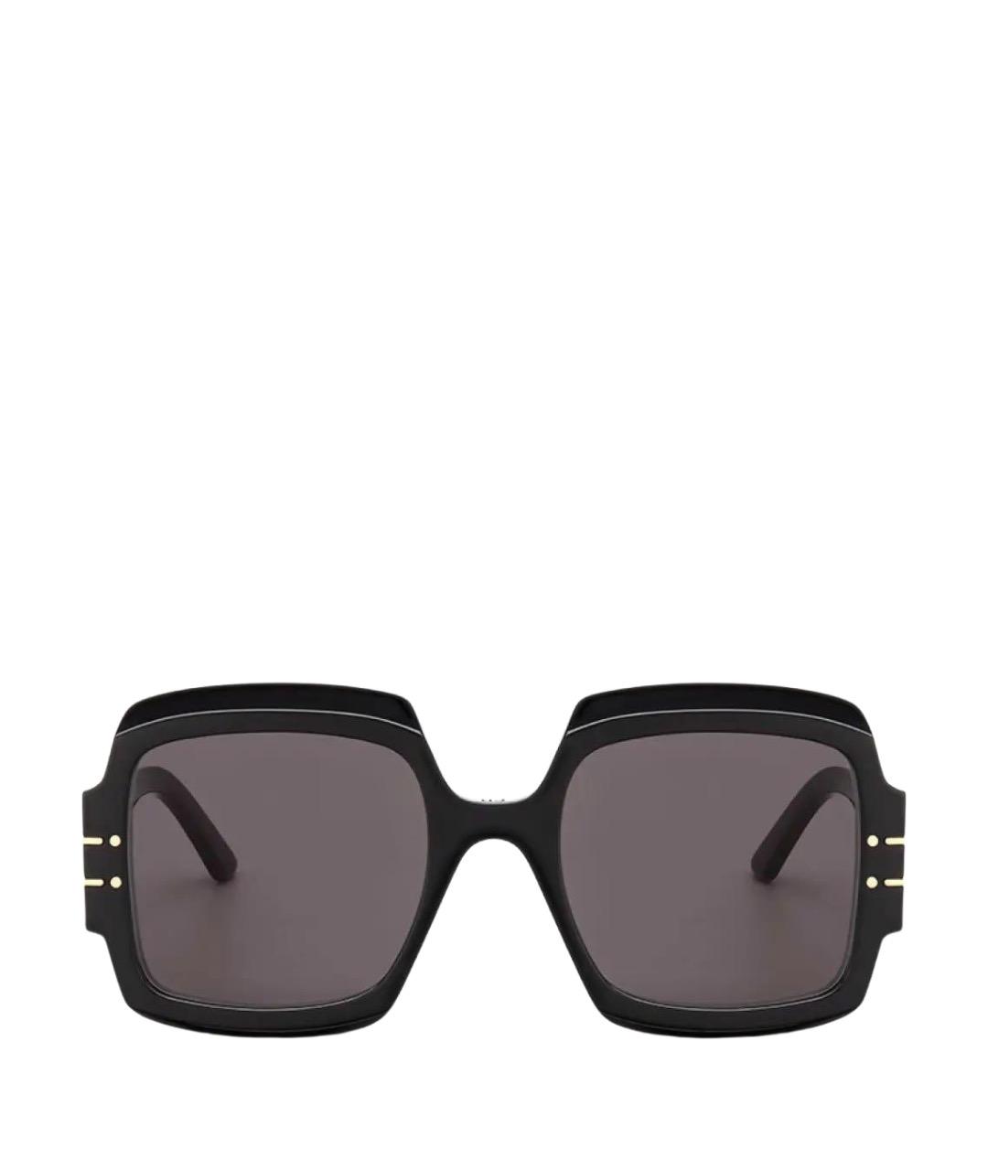 CHRISTIAN DIOR Черные пластиковые солнцезащитные очки, фото 1
