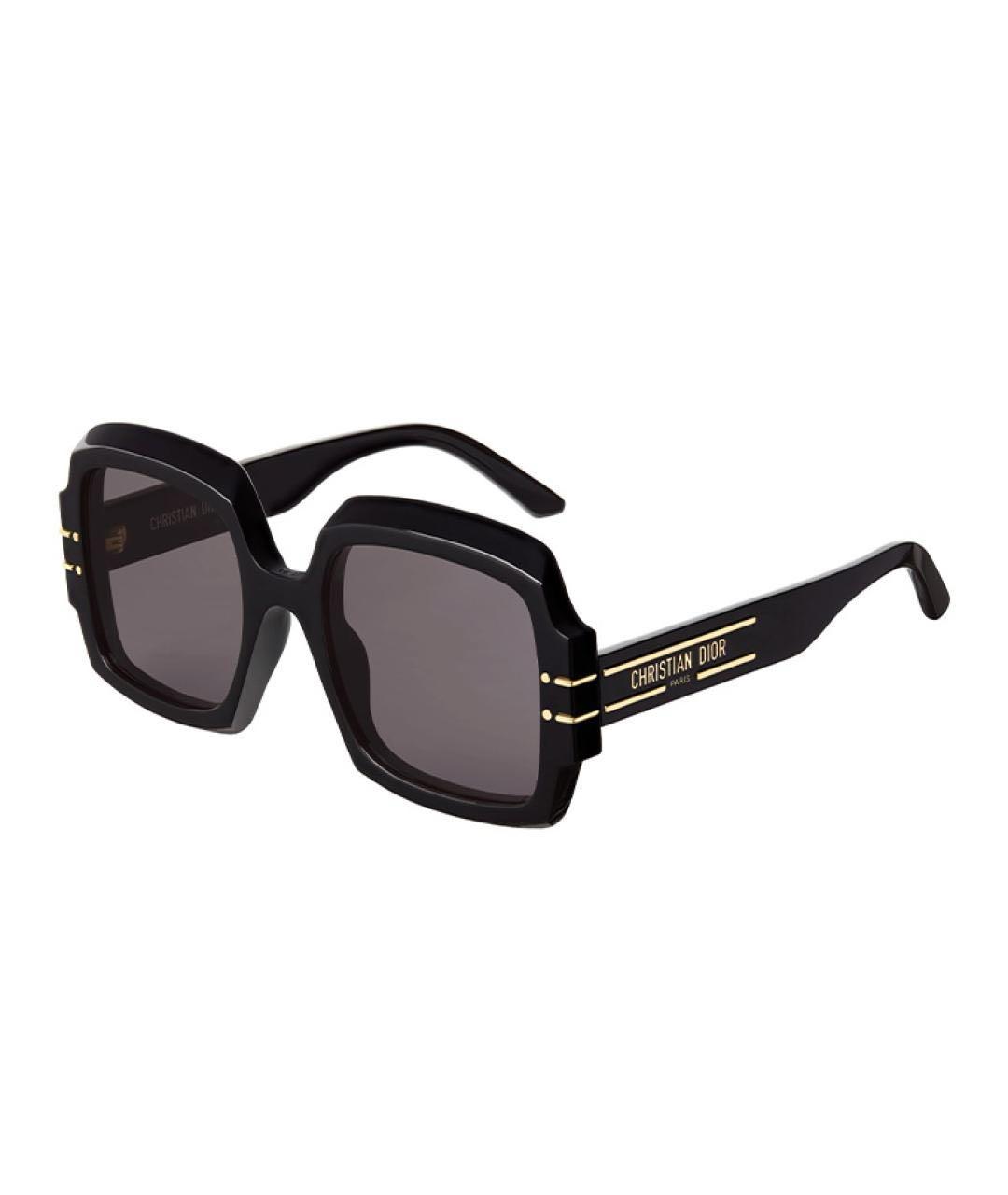 CHRISTIAN DIOR Черные пластиковые солнцезащитные очки, фото 5