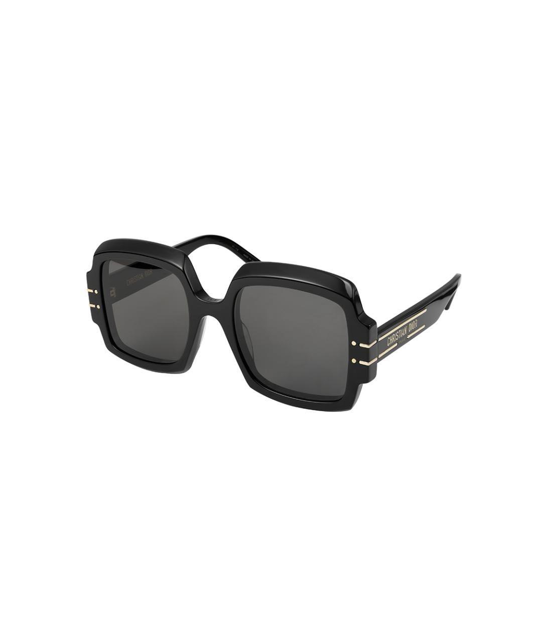 CHRISTIAN DIOR Черные пластиковые солнцезащитные очки, фото 4