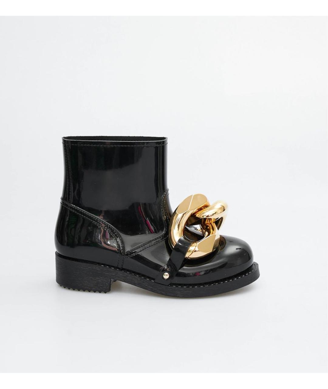 J.W.ANDERSON Черные резиновые полусапоги, фото 5
