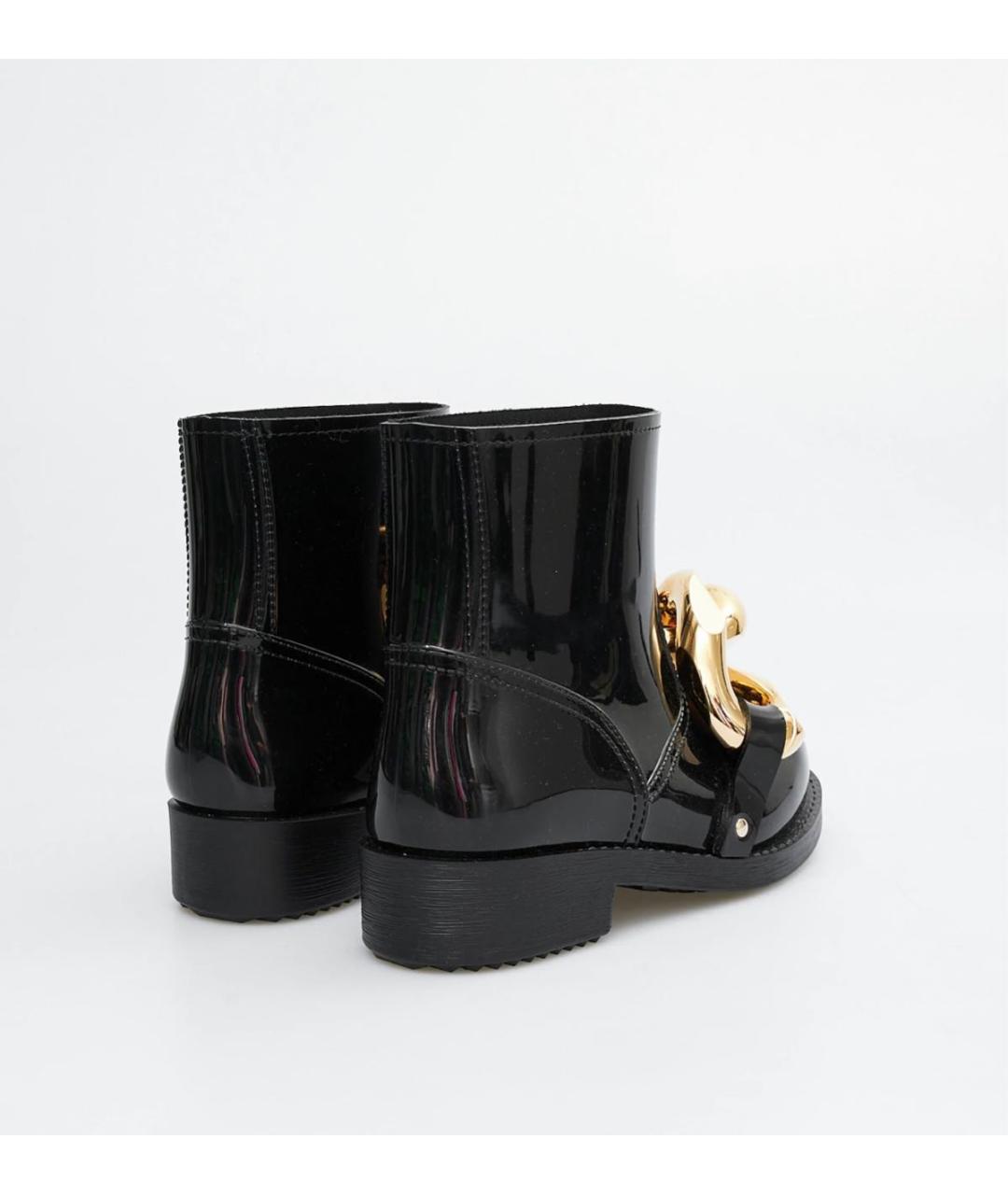 J.W.ANDERSON Черные резиновые полусапоги, фото 4