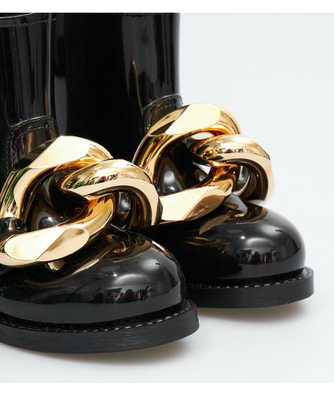 J.W.ANDERSON Черные резиновые полусапоги, фото 3