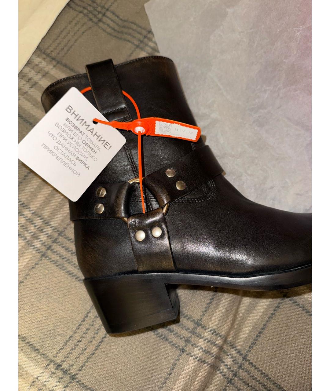 PARIS TEXAS Коричневые кожаные полусапоги, фото 6