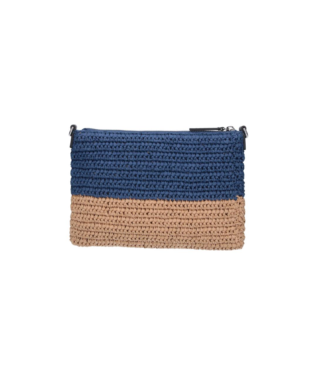 MARNI Синяя пелетеная барсетка, фото 3