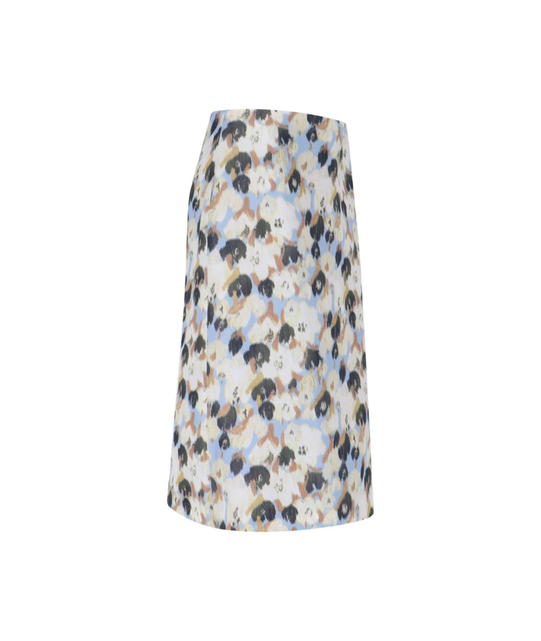 MARNI Мульти полиэстеровая юбка миди, фото 3