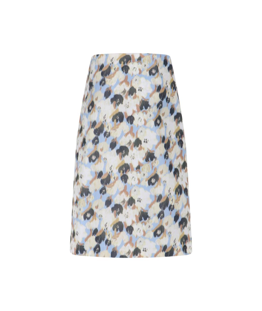 MARNI Мульти полиэстеровая юбка миди, фото 2
