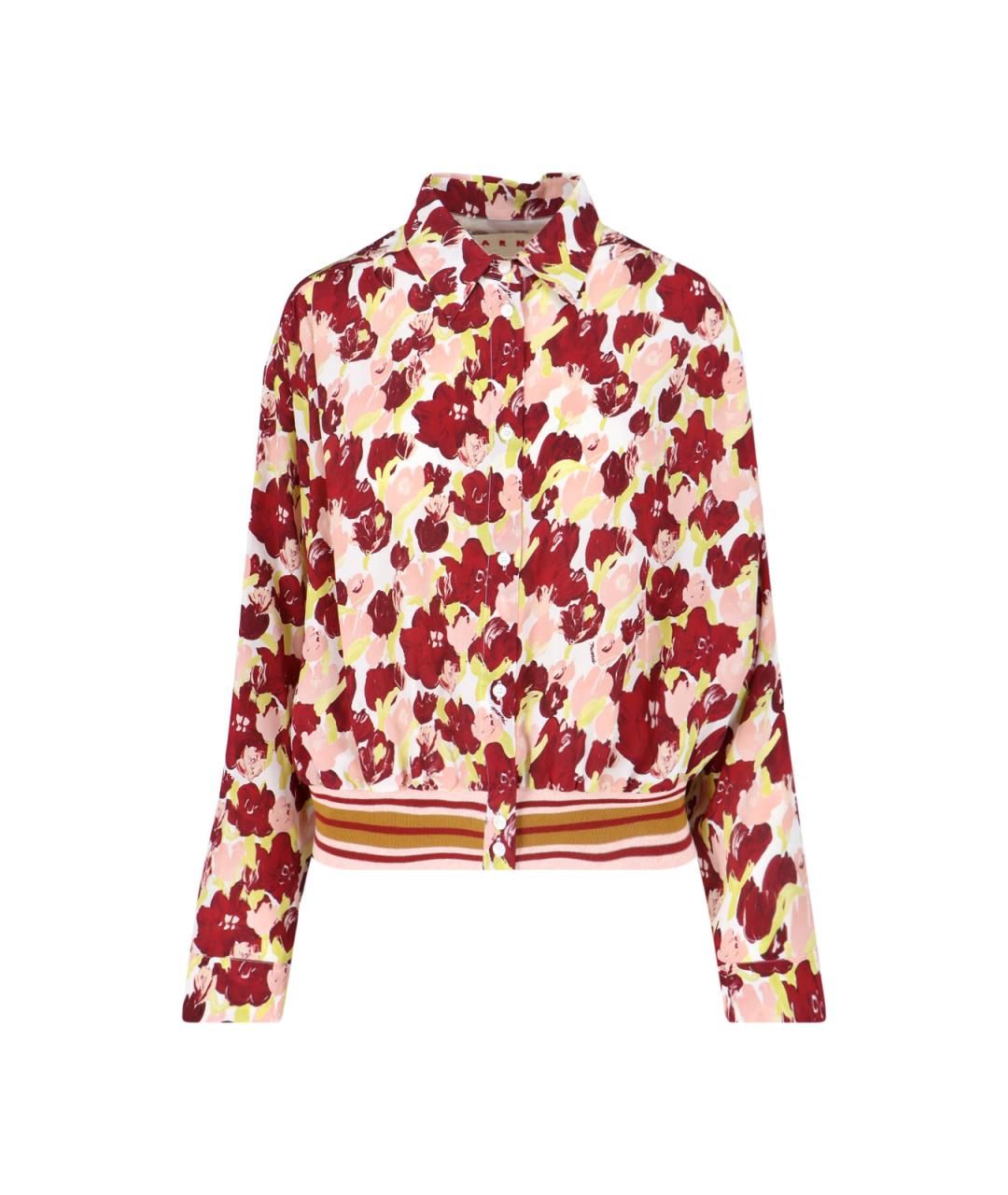 MARNI Мульти шелковая рубашка, фото 1