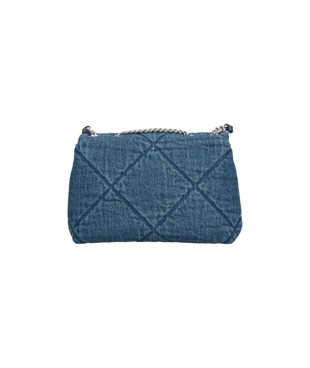 TORY BURCH Синяя хлопковая сумка через плечо, фото 3