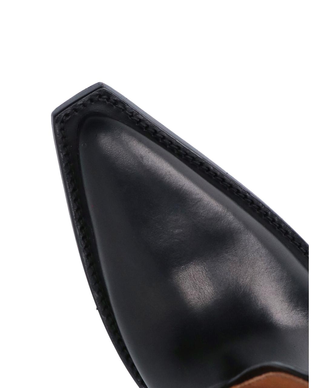 MAISON MARGIELA Черные кожаные сапоги, фото 5