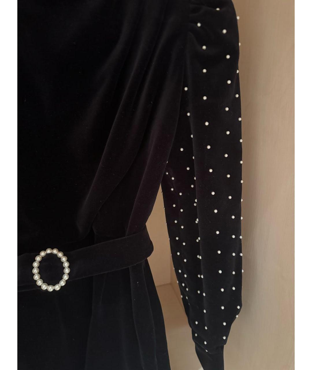 GIUSEPPE DI MORABITO Черное бархатное вечернее платье, фото 3