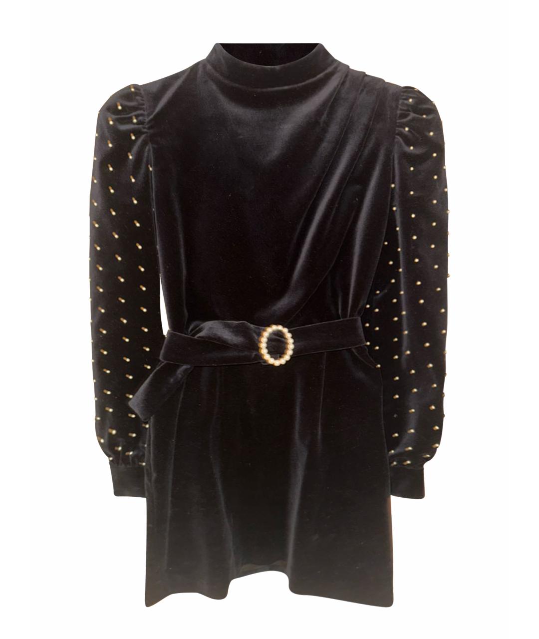 GIUSEPPE DI MORABITO Черное бархатное вечернее платье, фото 1