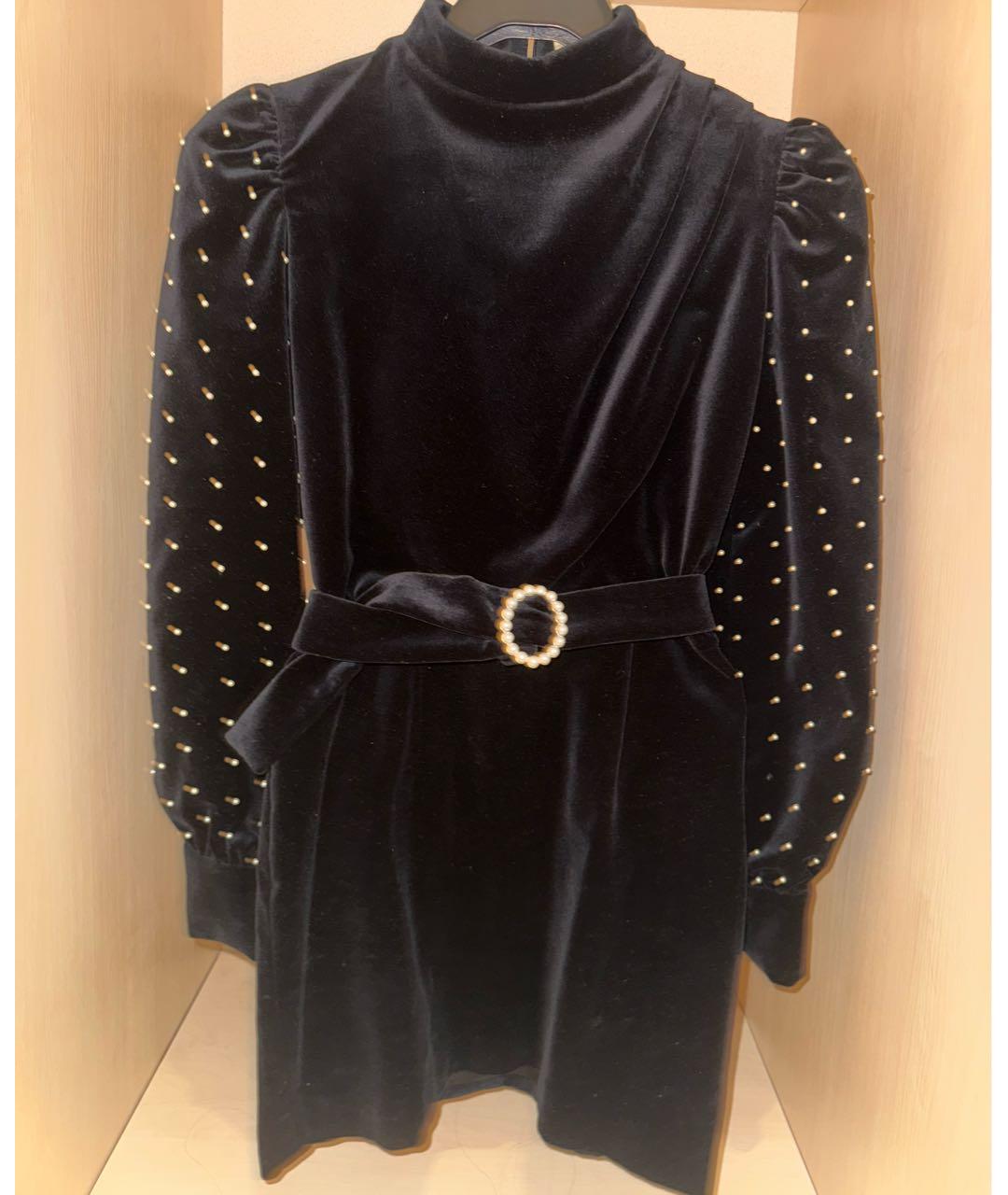 GIUSEPPE DI MORABITO Черное бархатное вечернее платье, фото 5