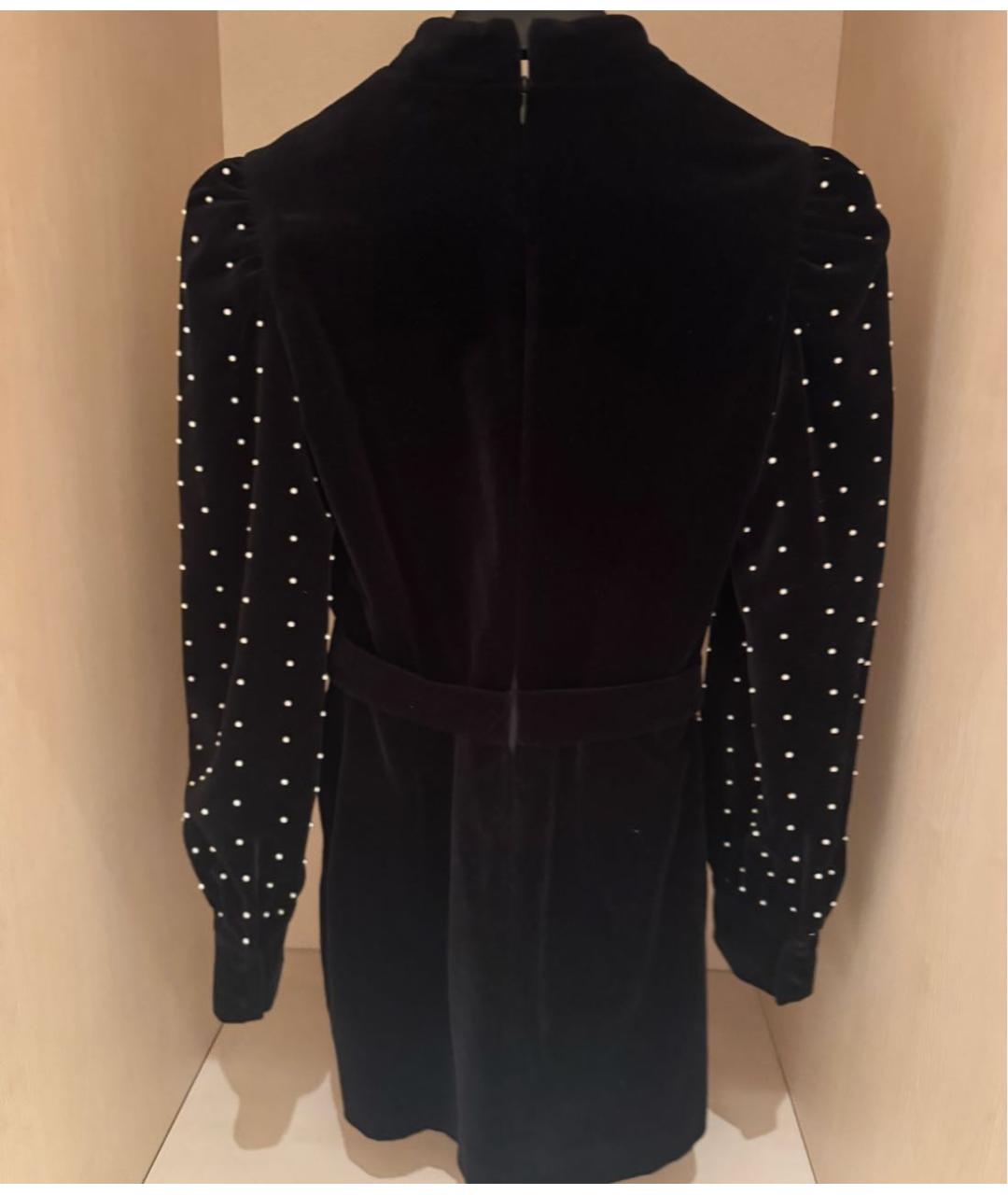 GIUSEPPE DI MORABITO Черное бархатное вечернее платье, фото 2