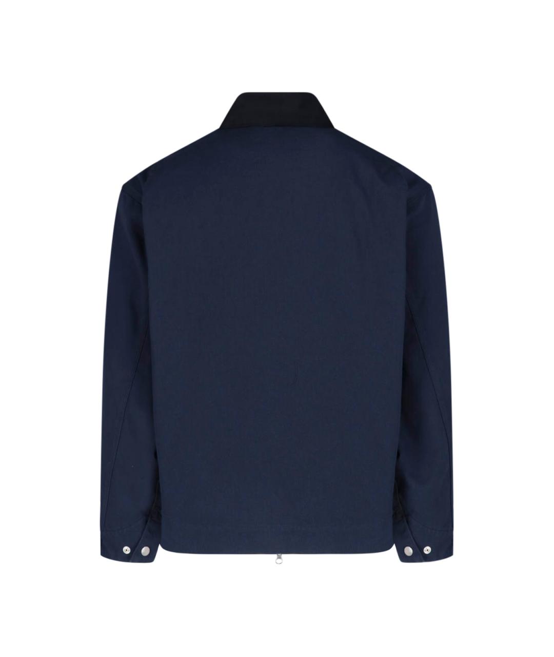 CARHARTT WIP Темно-синяя хлопковая куртка, фото 2