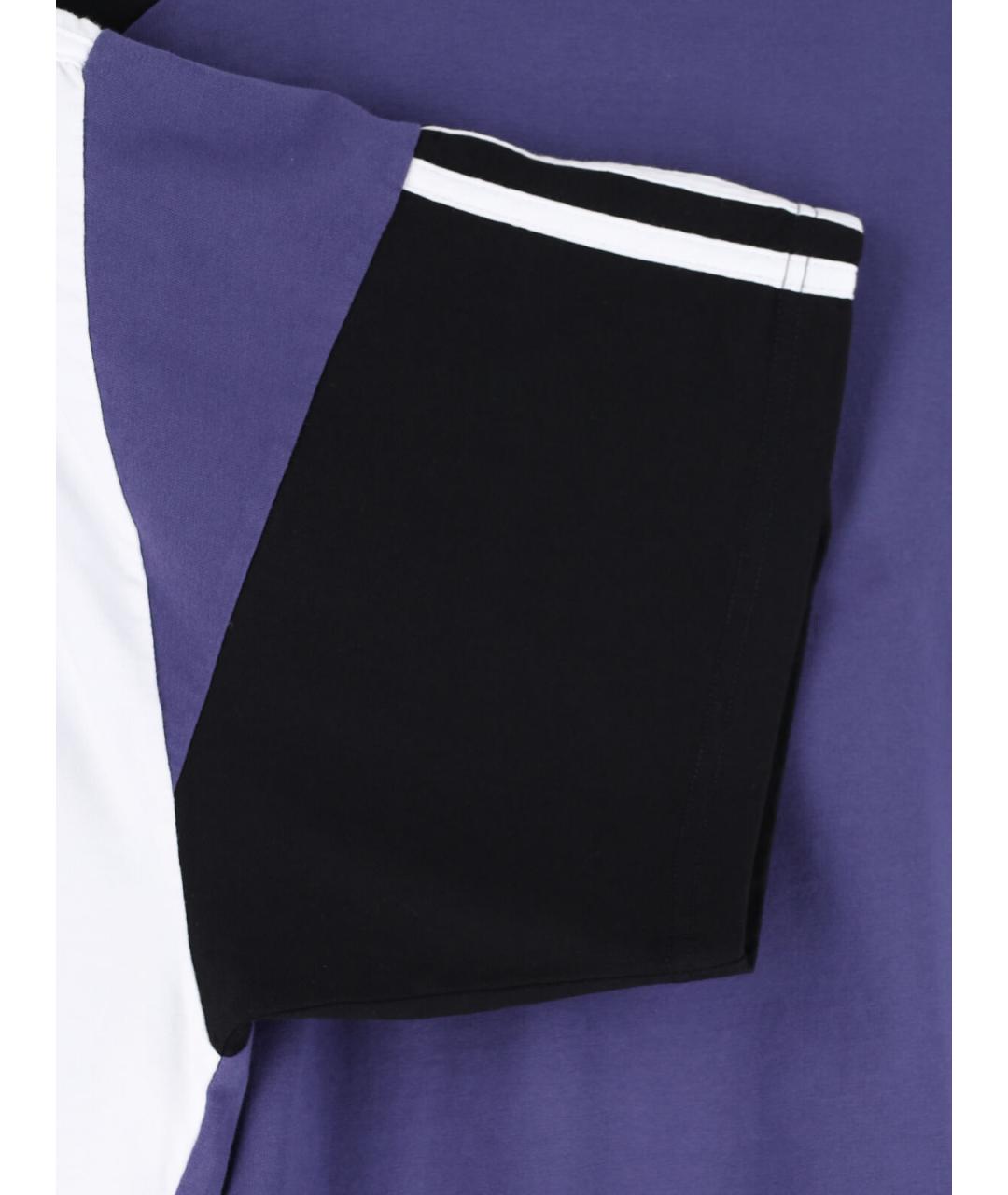 MARTINE ROSE Фиолетовая хлопковая футболка, фото 3