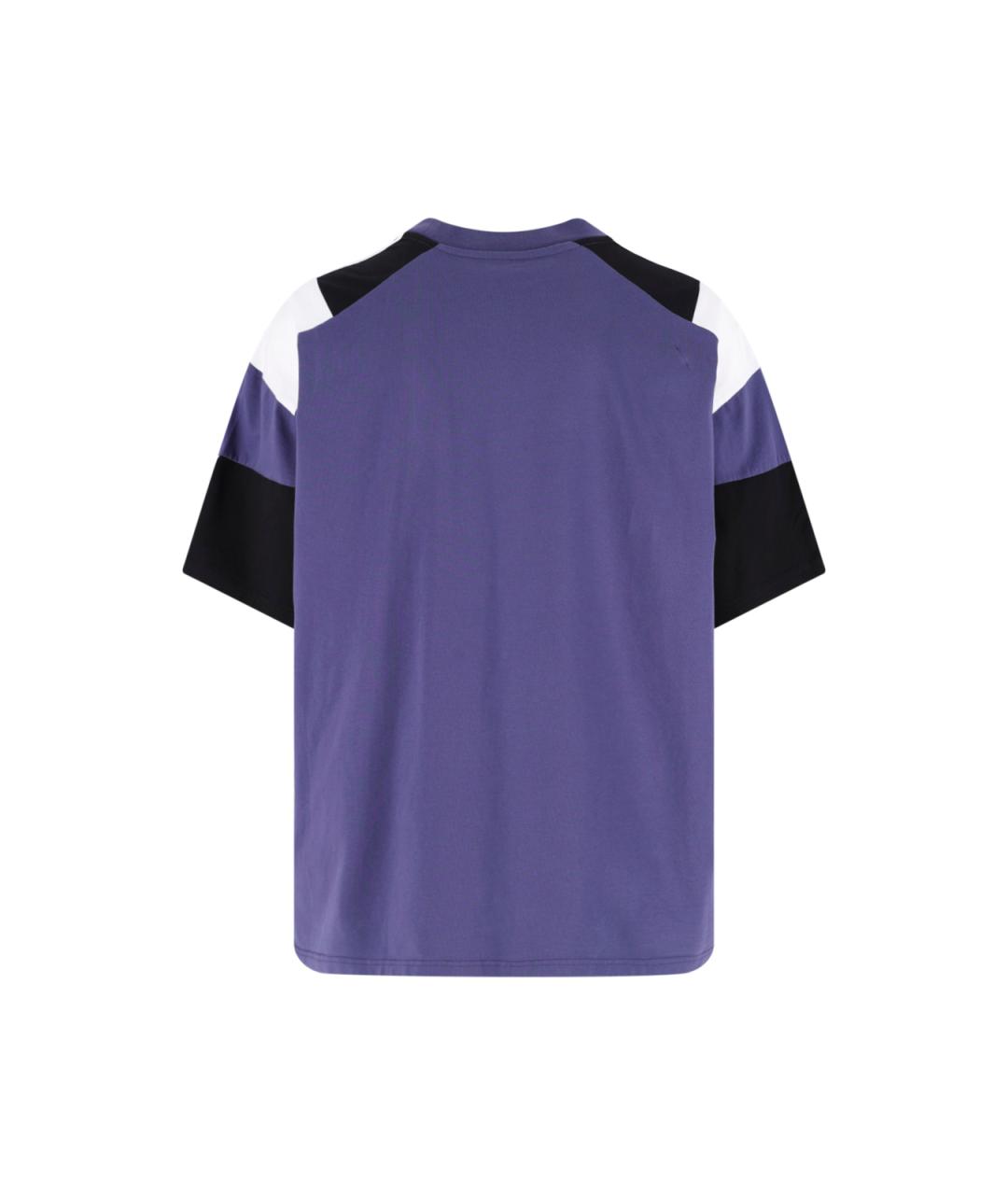 MARTINE ROSE Фиолетовая хлопковая футболка, фото 2