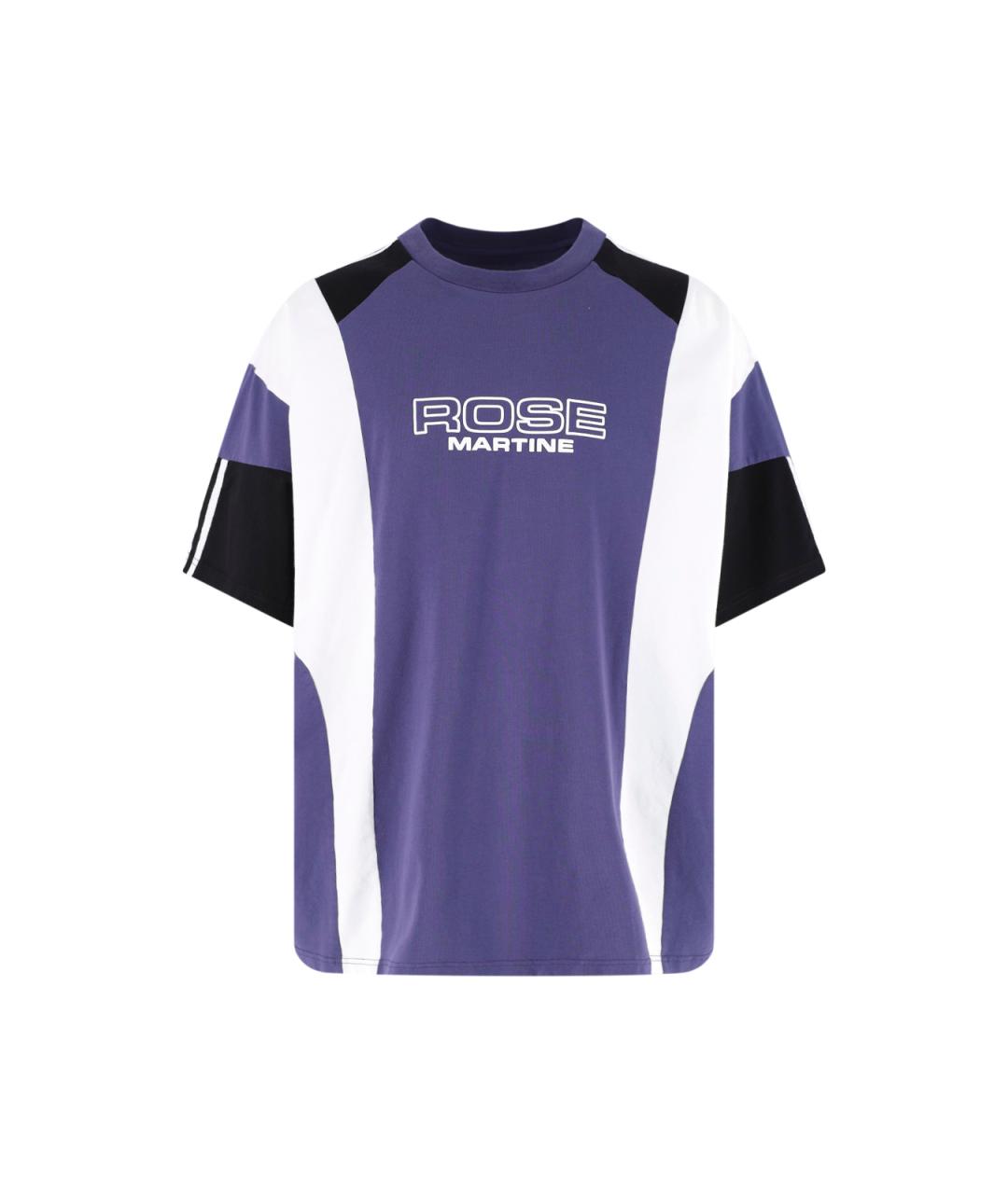 MARTINE ROSE Фиолетовая хлопковая футболка, фото 1