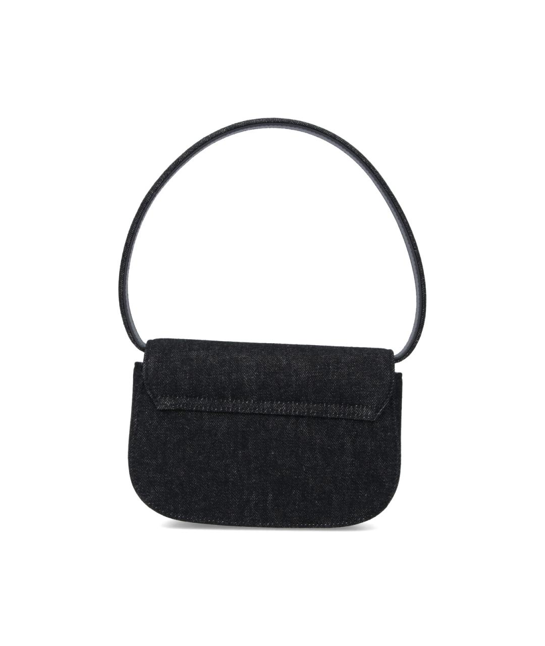 DIESEL Черная хлопковая сумка через плечо, фото 3