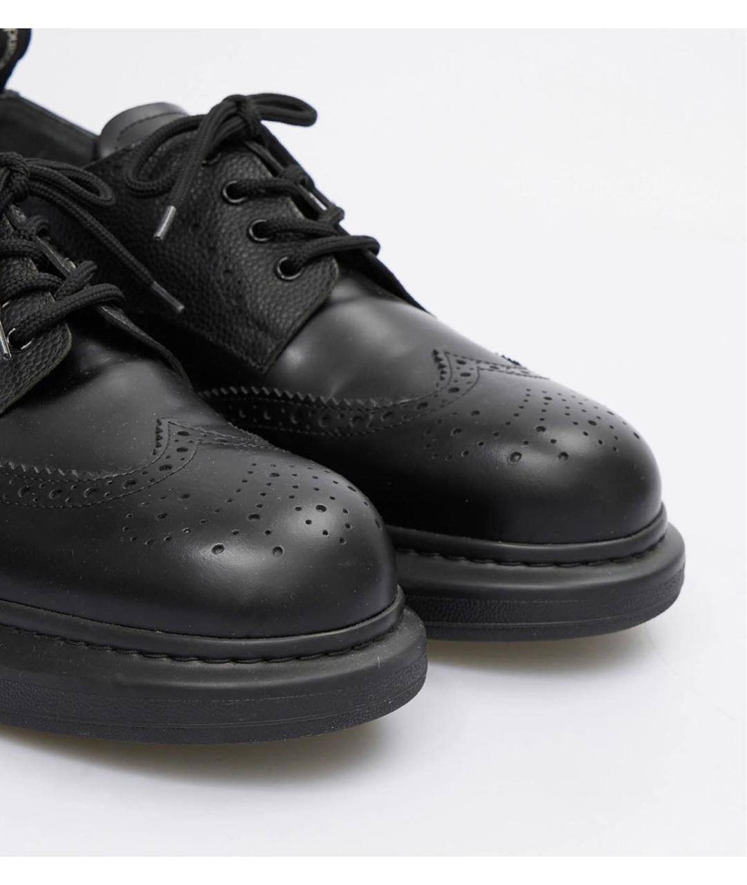 ALEXANDER MCQUEEN Черные кожаные высокие ботинки, фото 3