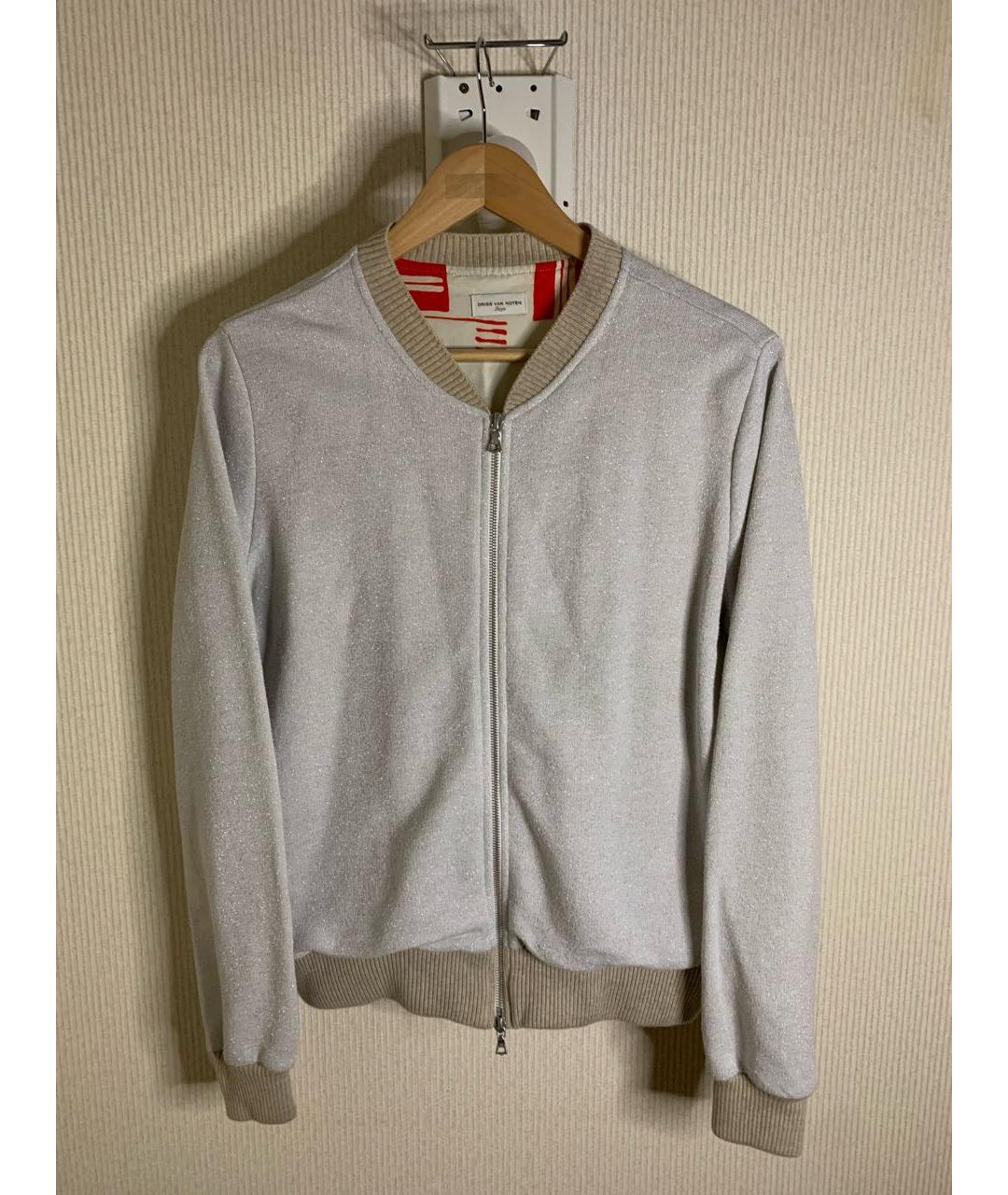 DRIES VAN NOTEN Серая полиэстеровая куртка, фото 7