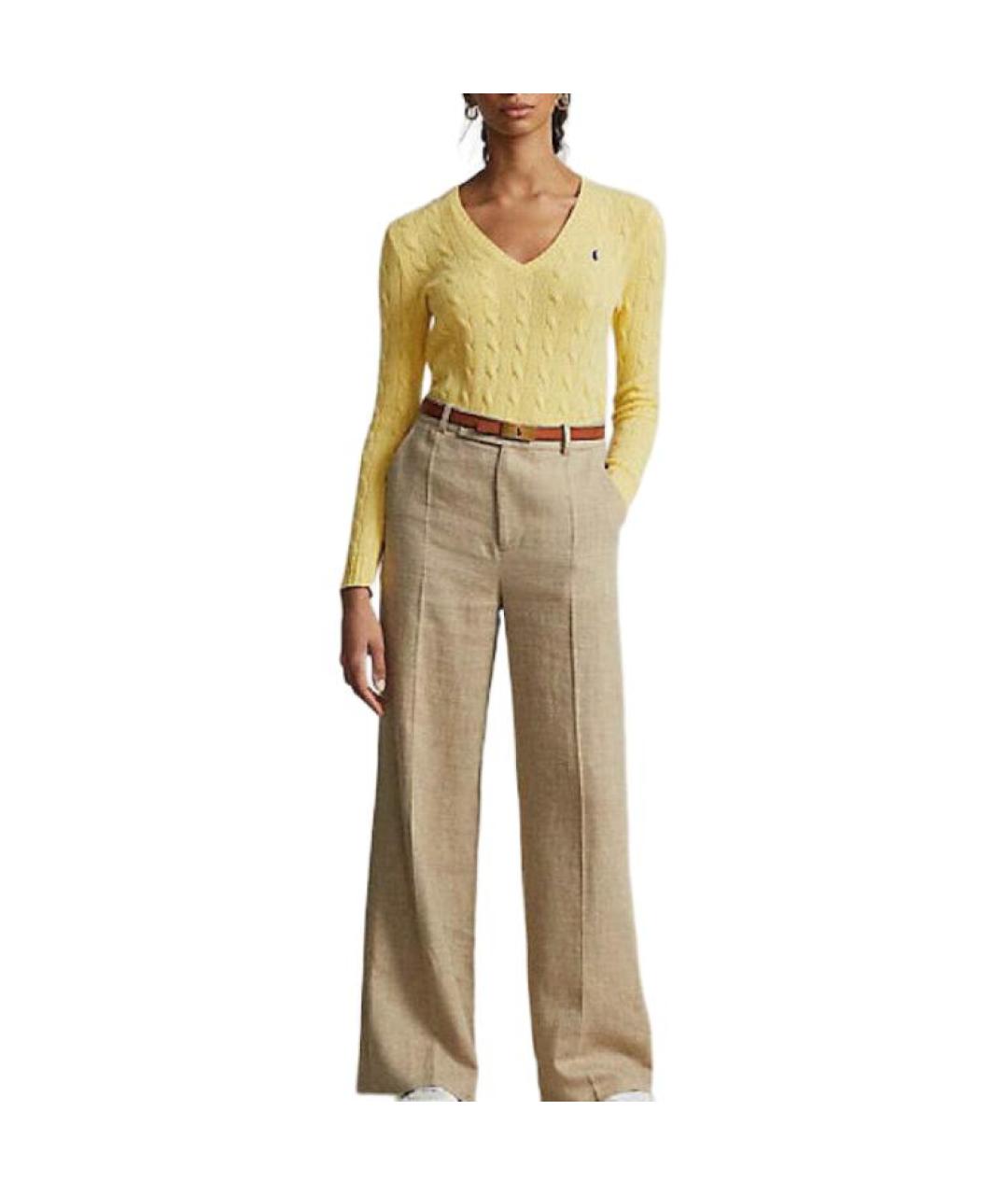 POLO RALPH LAUREN Желтый джемпер / свитер, фото 2
