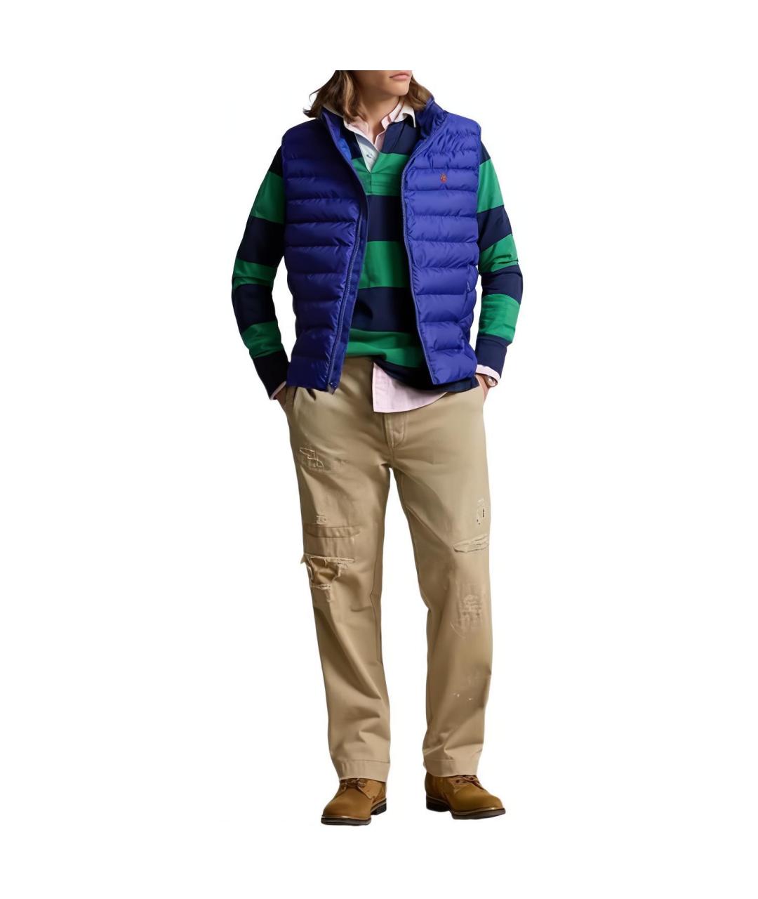 POLO RALPH LAUREN Синий жилет, фото 4