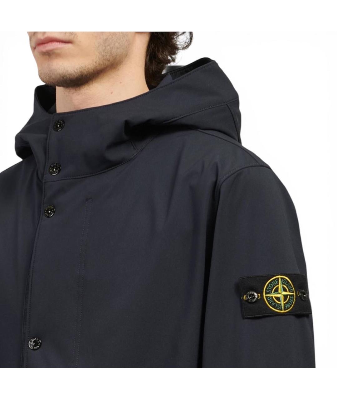 STONE ISLAND Темно-синяя куртка, фото 4