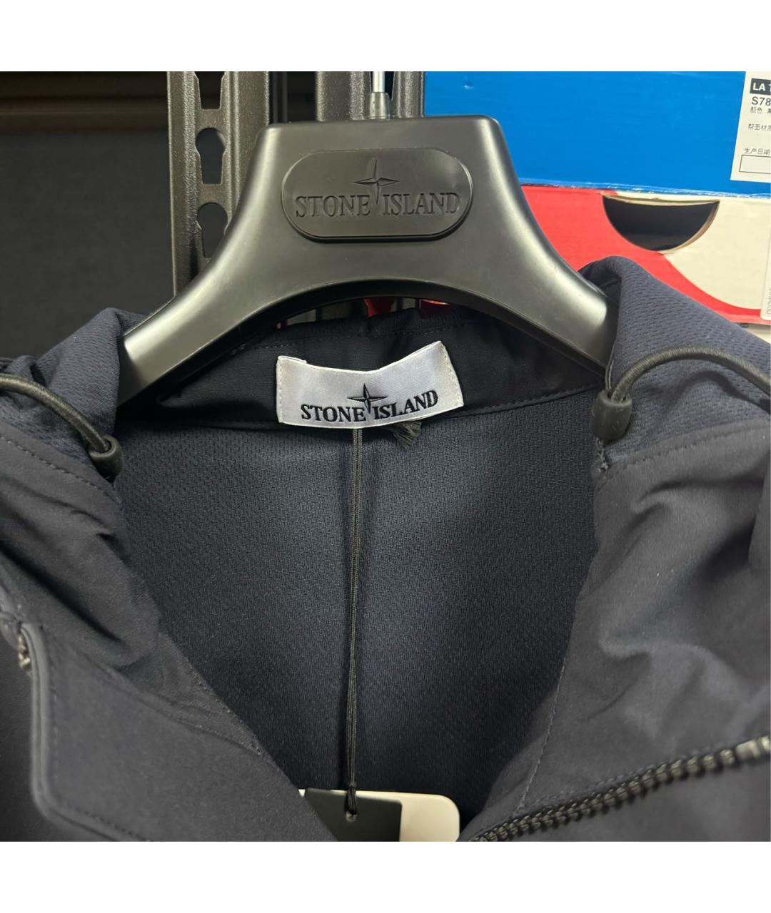 STONE ISLAND Темно-синяя куртка, фото 3
