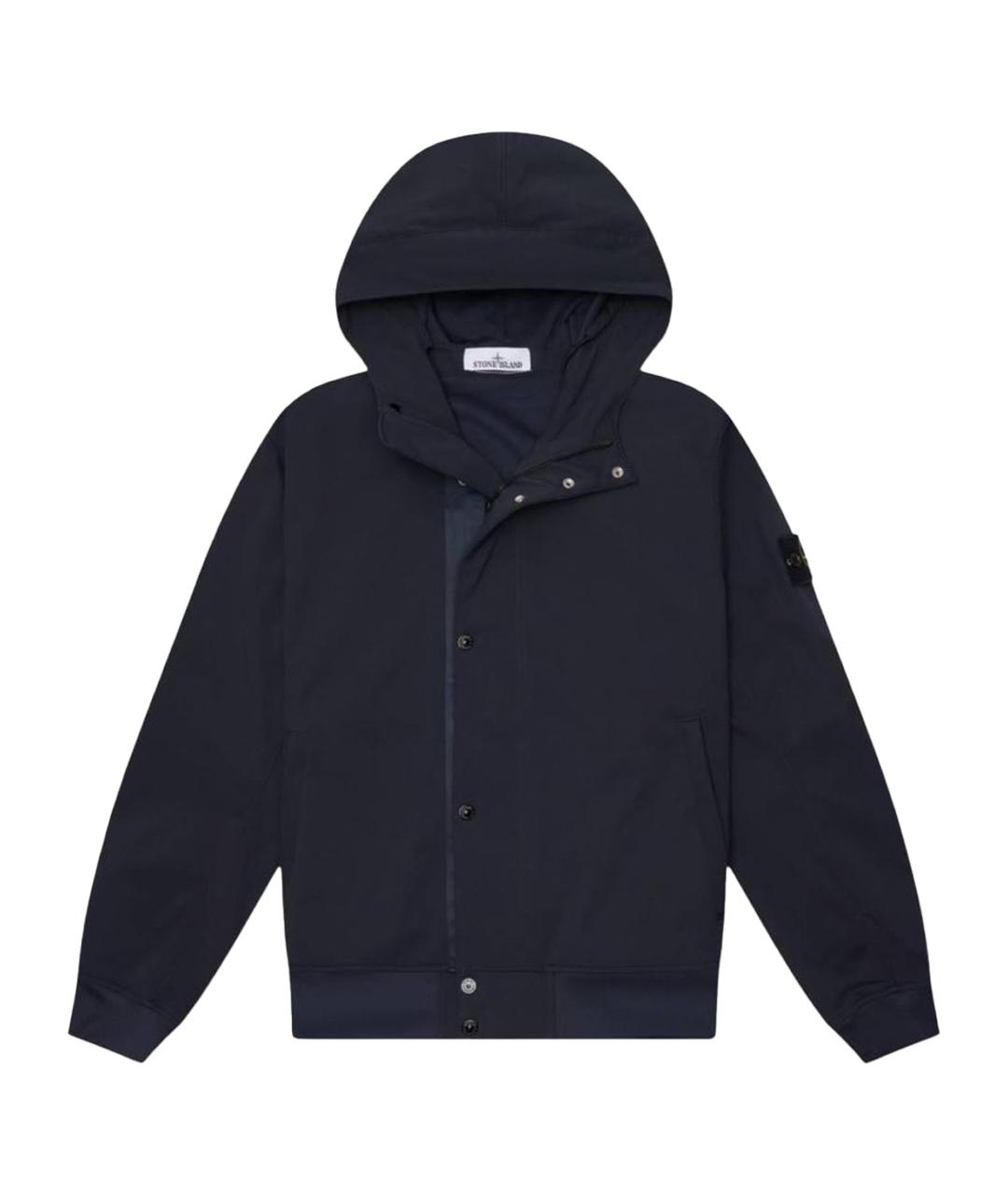 STONE ISLAND Темно-синяя куртка, фото 1