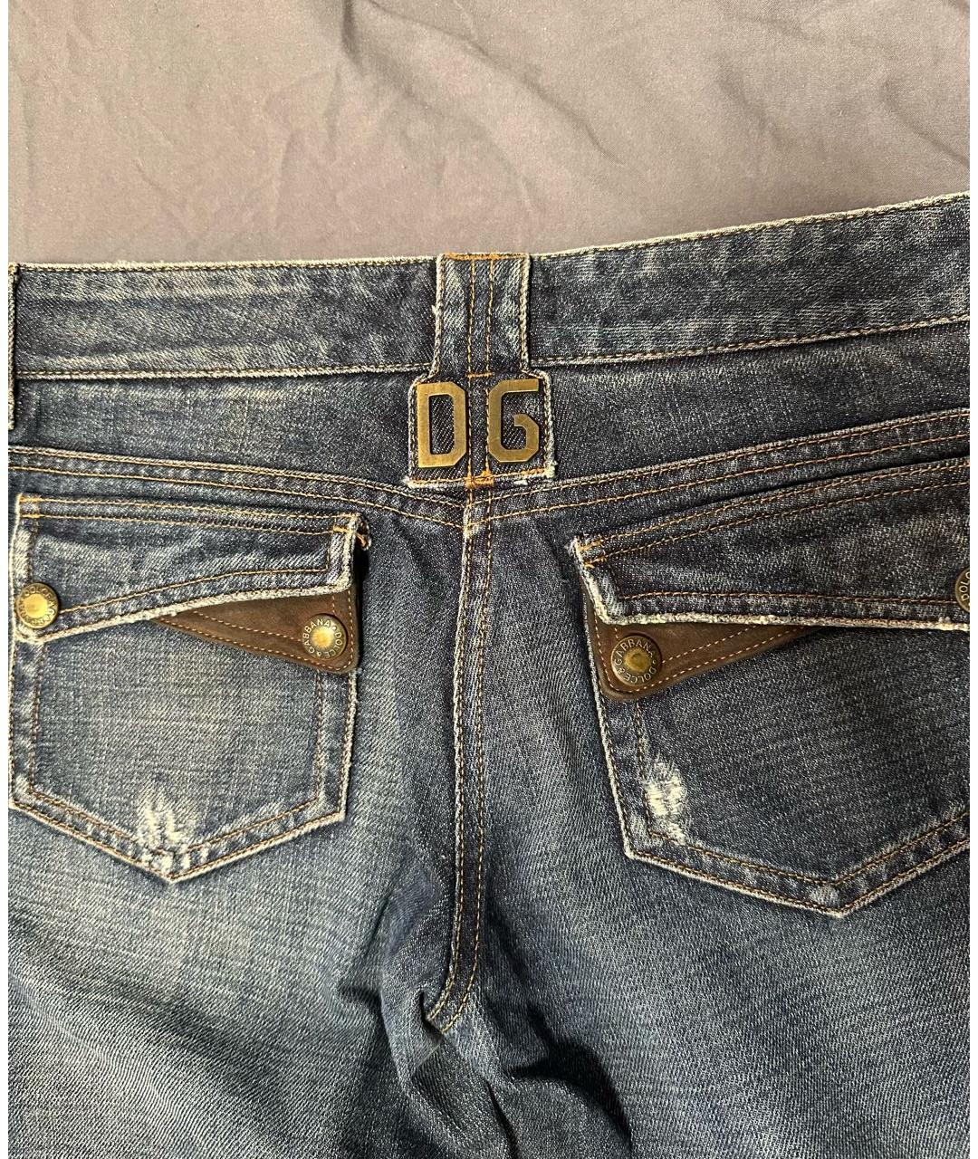 DOLCE&GABBANA Серые хлопковые джинсы клеш, фото 4