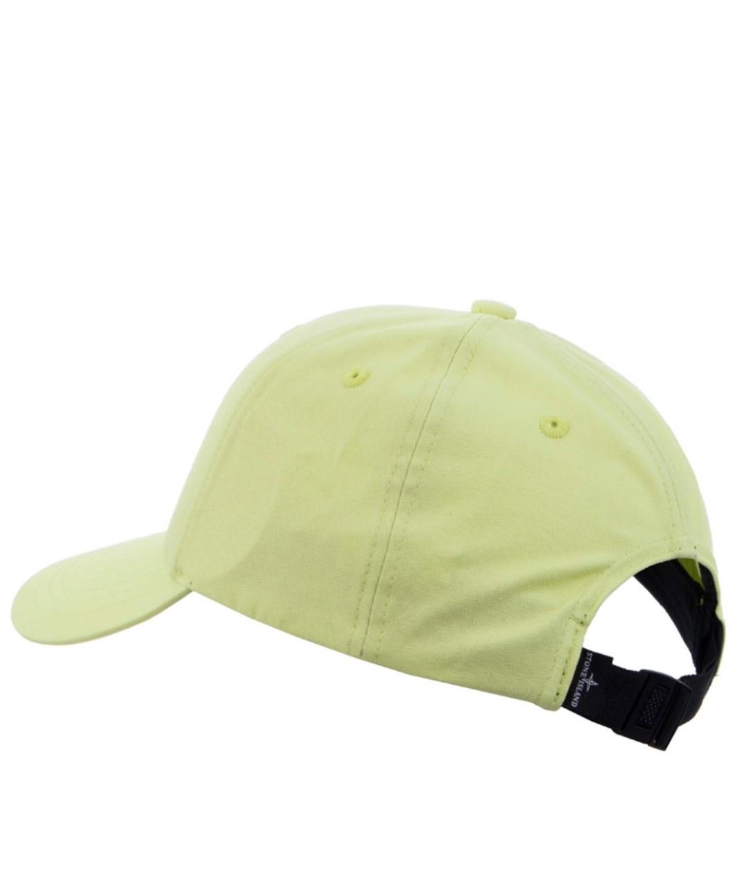 STONE ISLAND Желтая хлопковая кепка/бейсболка, фото 2