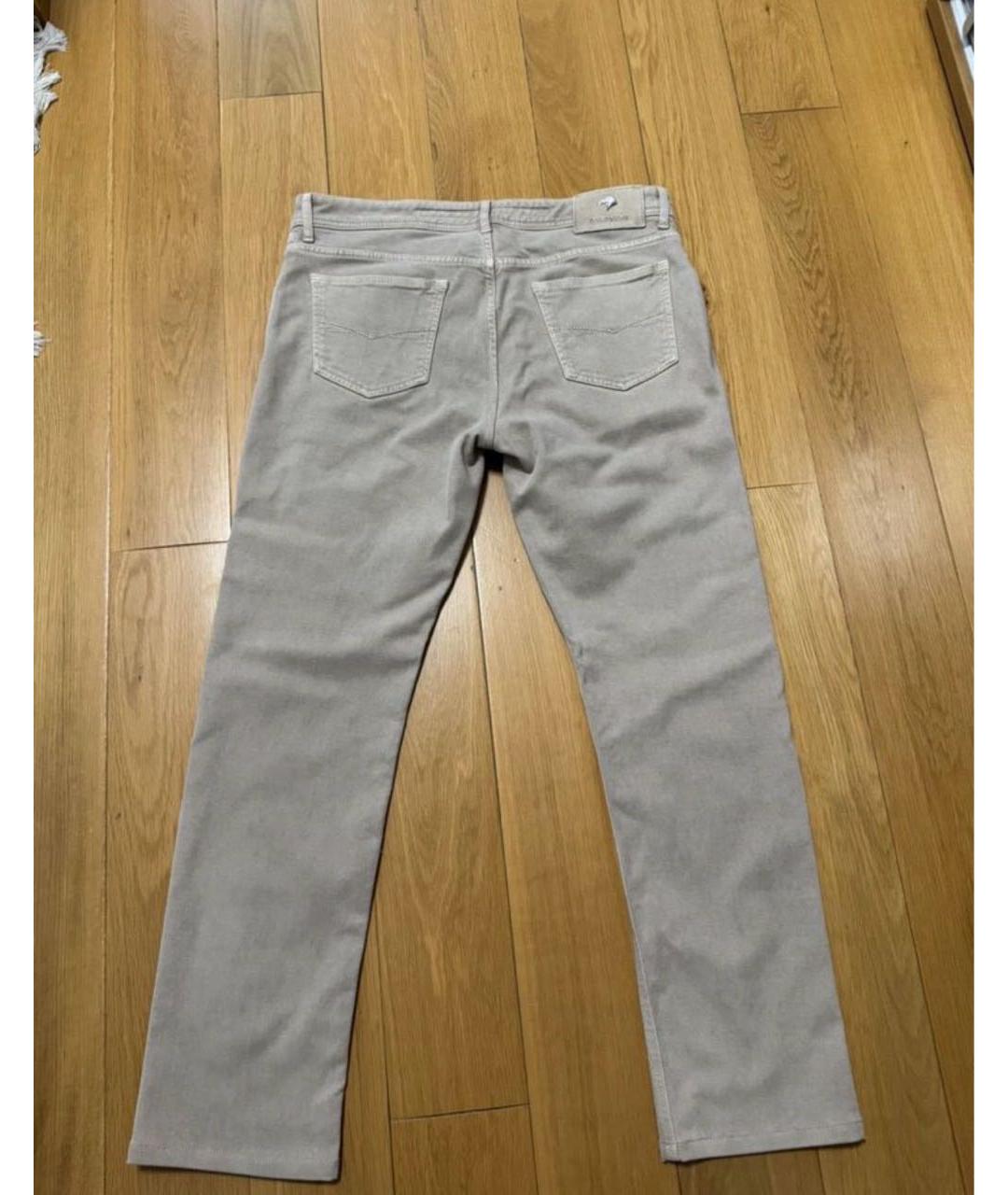 STEFANO RICCI Бежевые хлопковые джинсы, фото 2