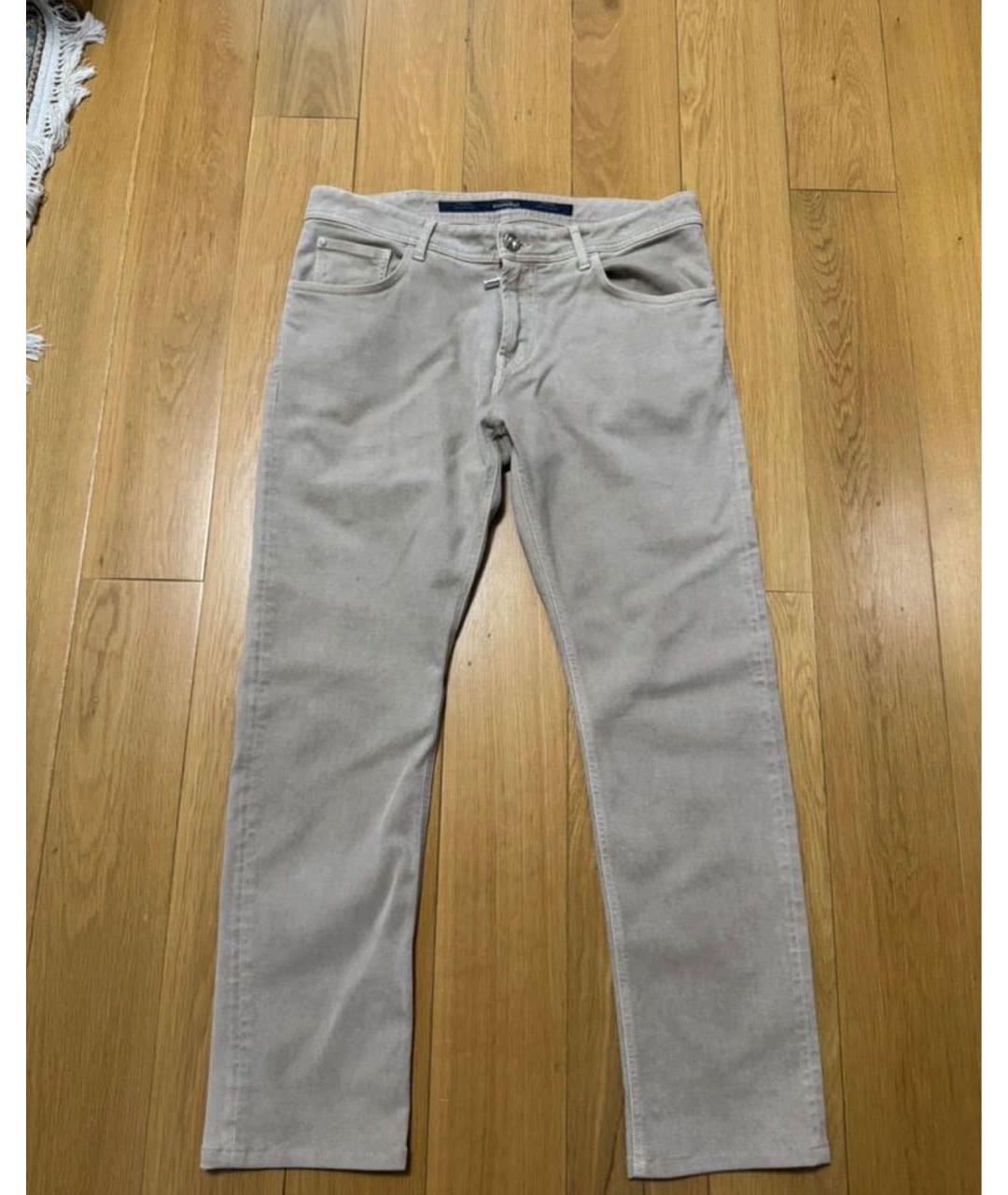 STEFANO RICCI Бежевые хлопковые джинсы, фото 6