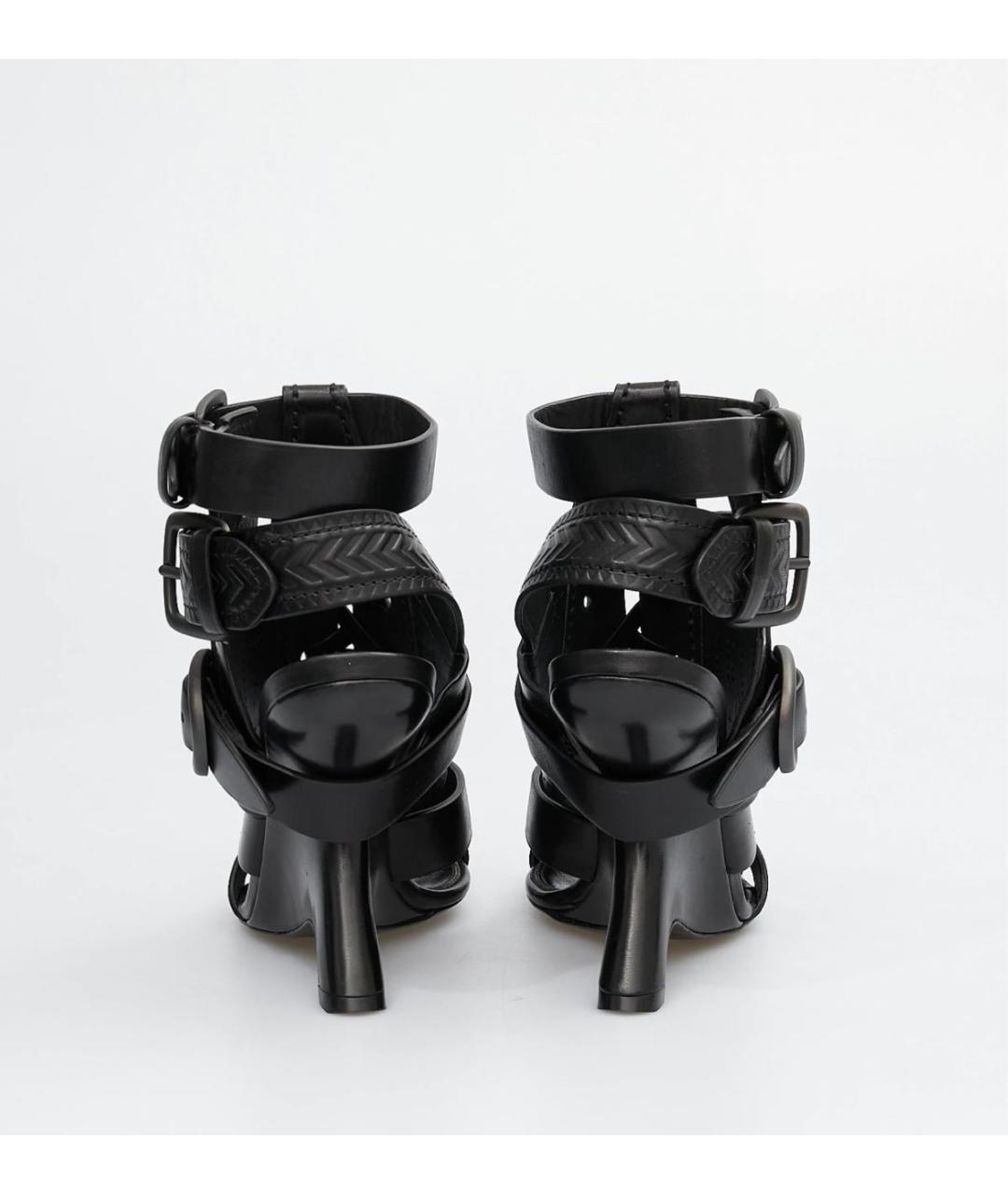 TOM FORD Черные кожаные босоножки, фото 4