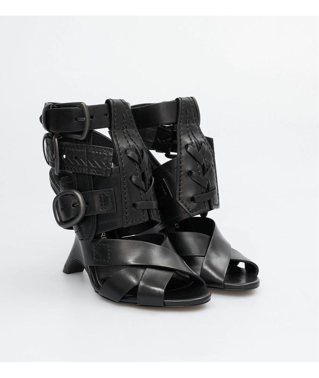 TOM FORD Черные кожаные босоножки, фото 2