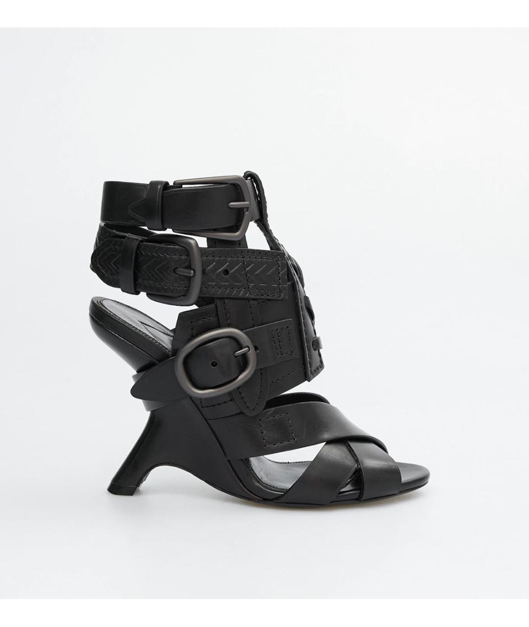 TOM FORD Черные кожаные босоножки, фото 5