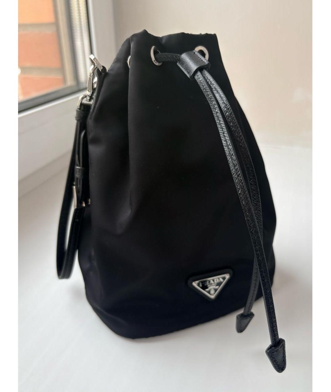 PRADA Черная сумка с короткими ручками, фото 5
