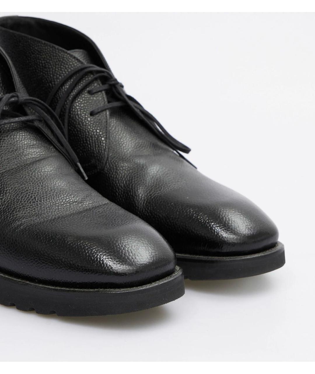 TOM FORD Черные кожаные высокие ботинки, фото 3