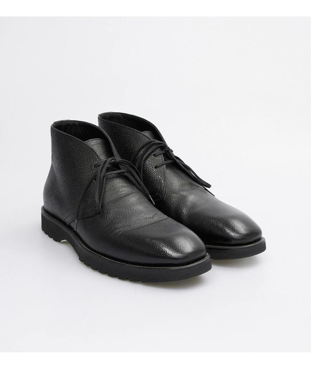 TOM FORD Черные кожаные высокие ботинки, фото 2