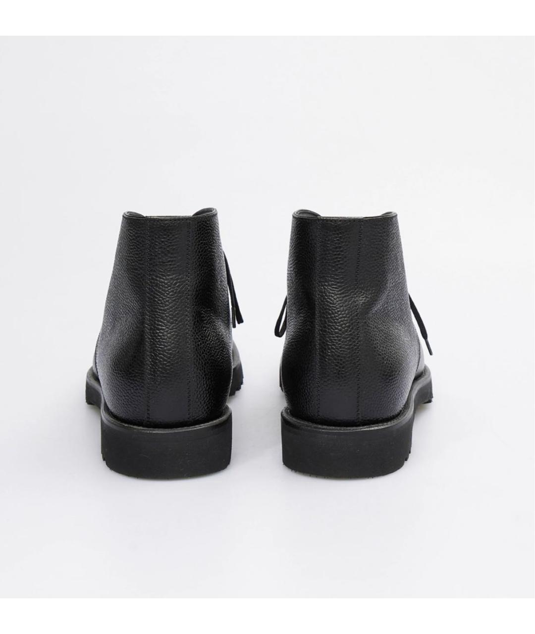 TOM FORD Черные кожаные высокие ботинки, фото 4