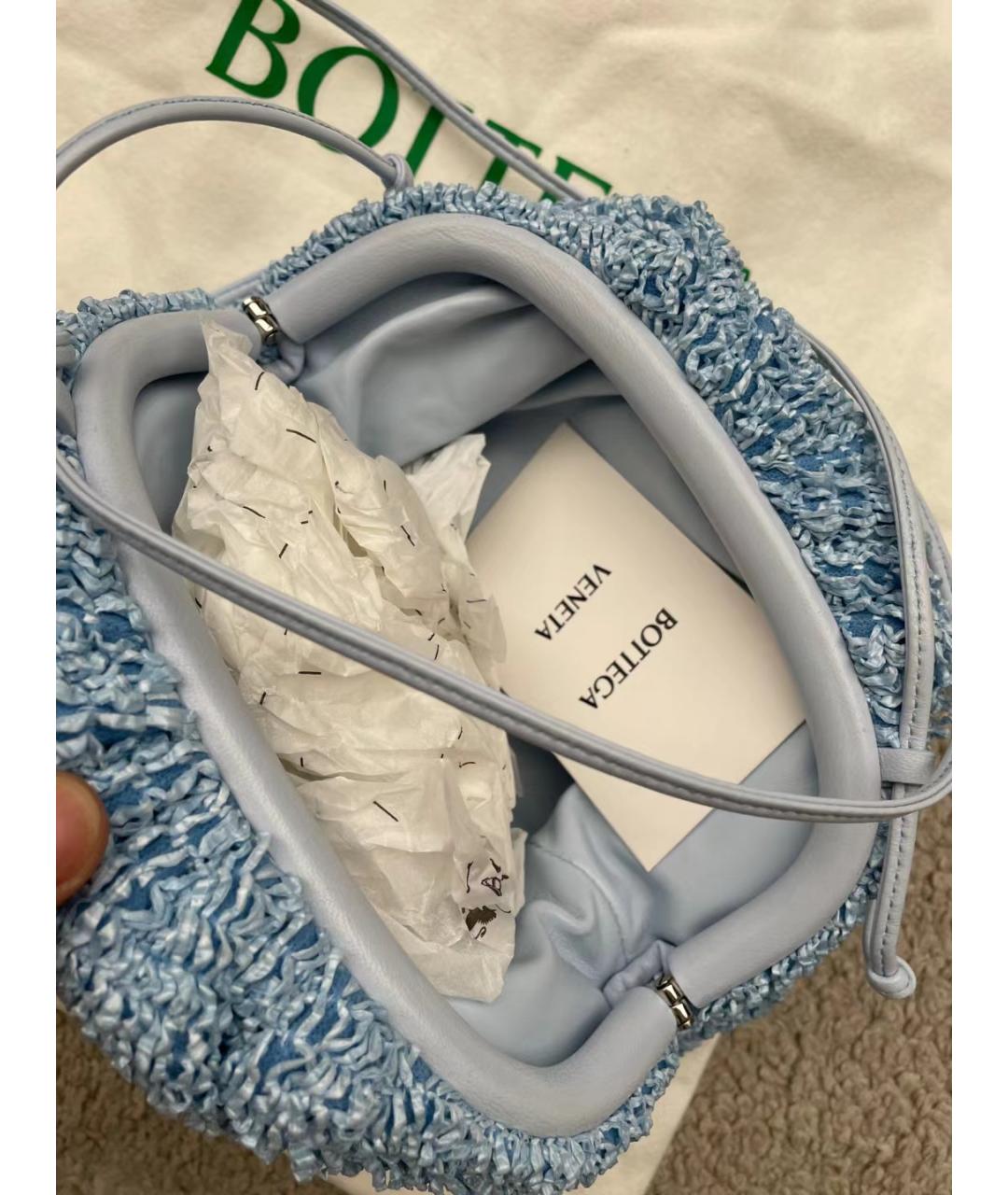 BOTTEGA VENETA Голубая сумка через плечо, фото 2